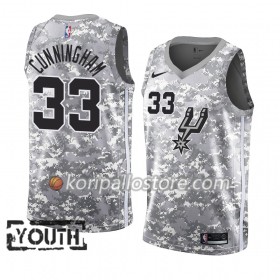 San Antonio Spurs Dante Cunningham 33 2018-19 Nike Harmaa Lasten Pelipaidat Swingman